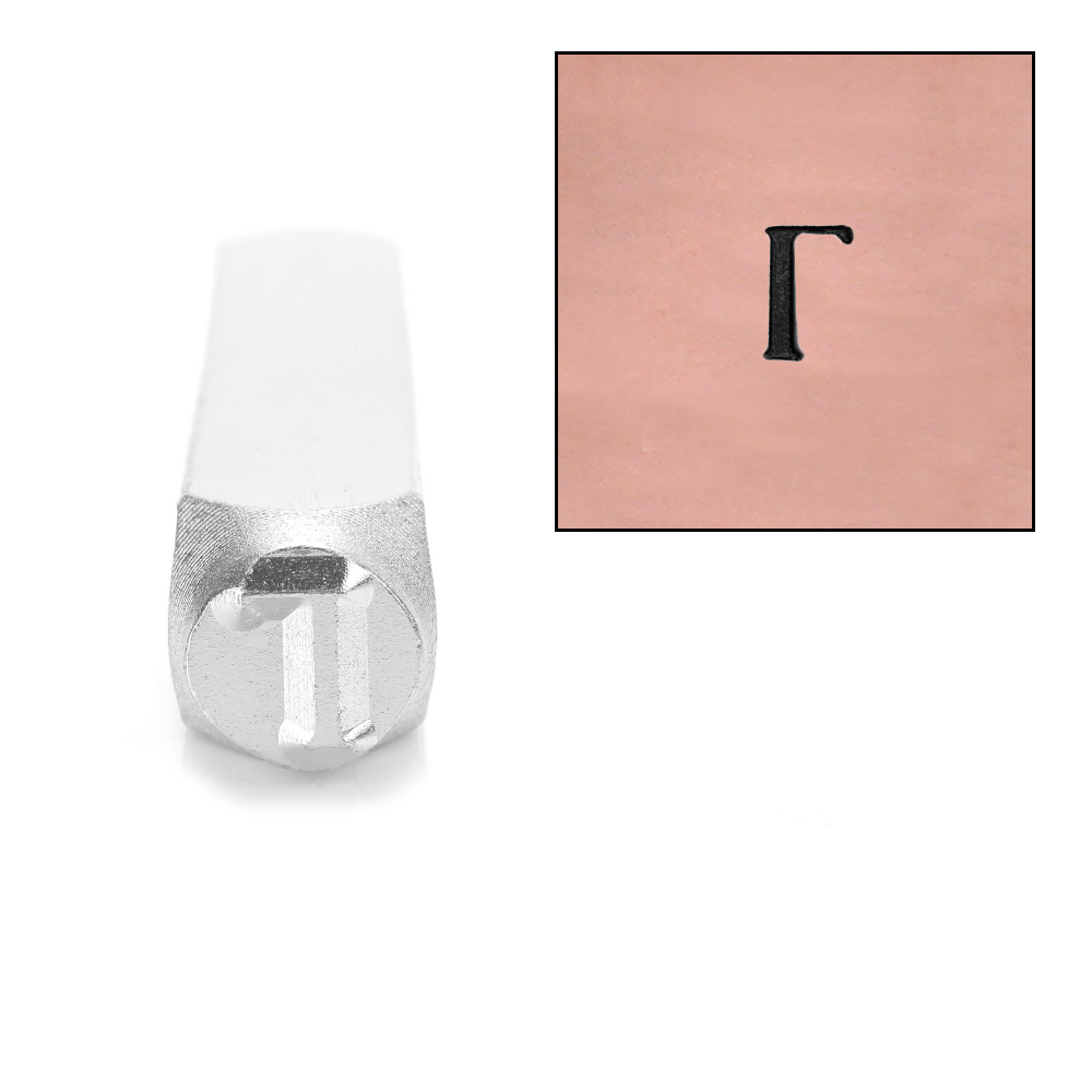 Metal Stamping Tools ImpressArt Gamma Greek Letter Design Stamp, 6mm